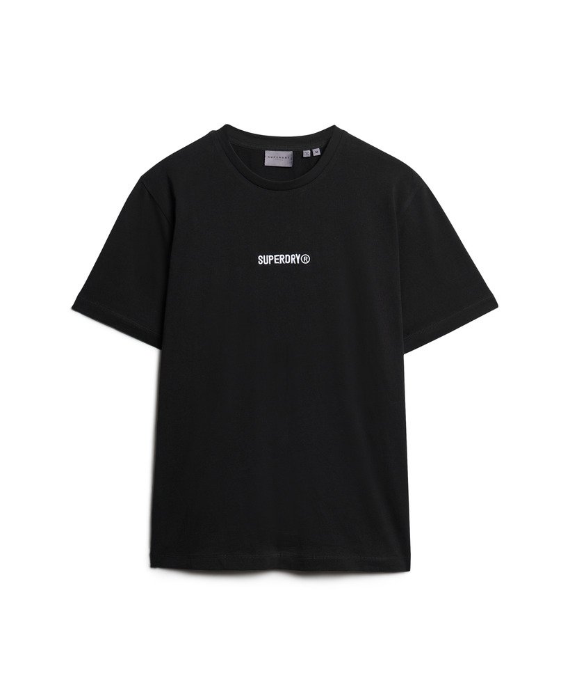 マイクロロゴグラフィックルーズtシャツ(ブラック)
