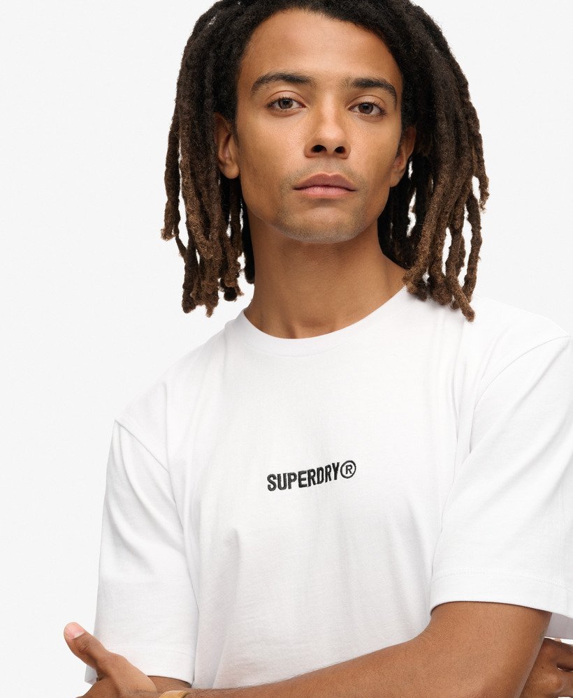マイクロロゴグラフィックルーズtシャツ(ブリリアントホワイト)