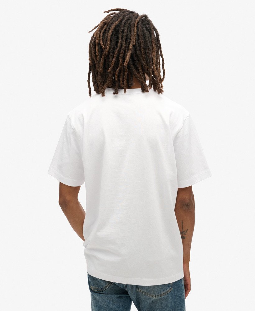 マイクロロゴグラフィックルーズtシャツ(ブリリアントホワイト)