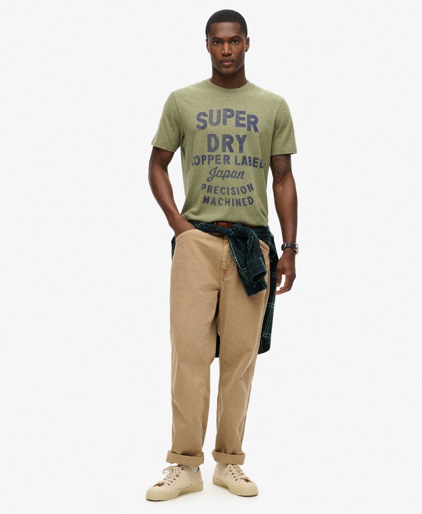 コッパーラベル ワークウェア tシャツ(ハッシュドオリーブグリット)