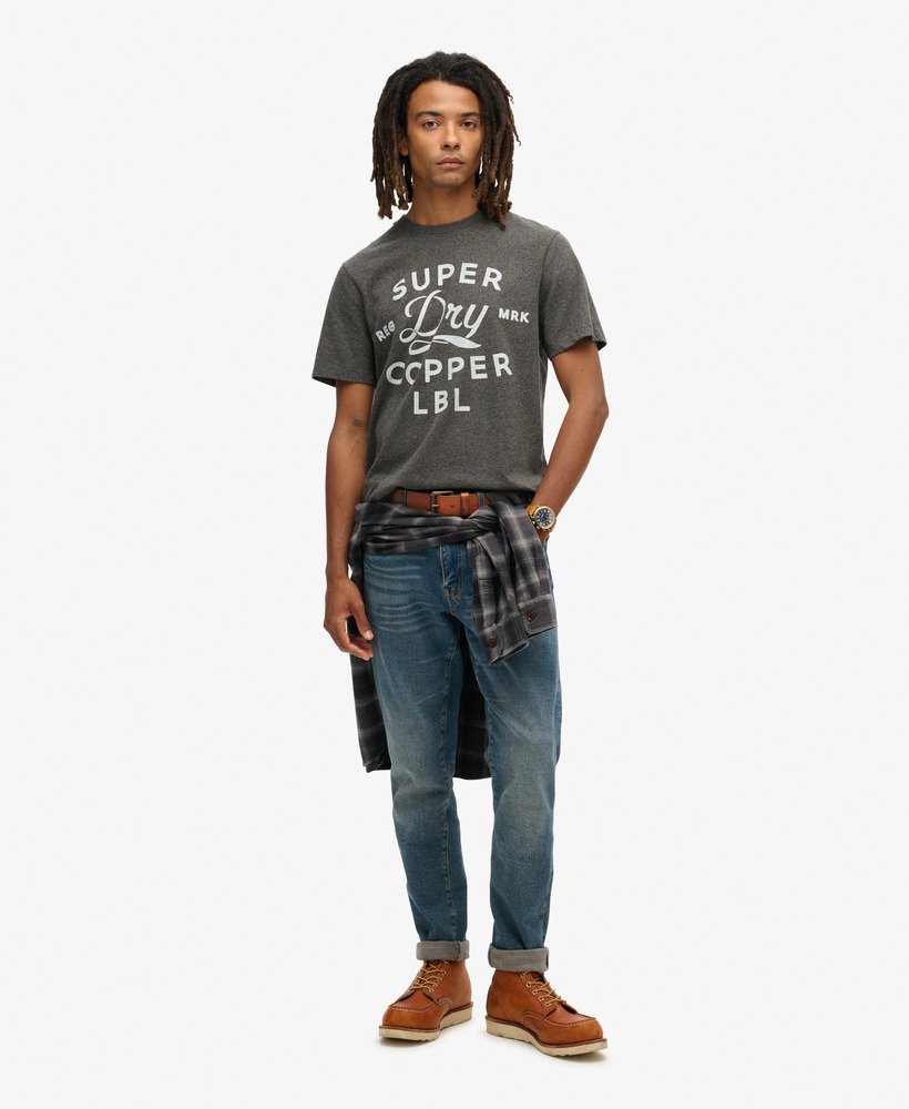 コッパーラベル ワークウェア tシャツ(サープラス グラベル グレー グリット)
