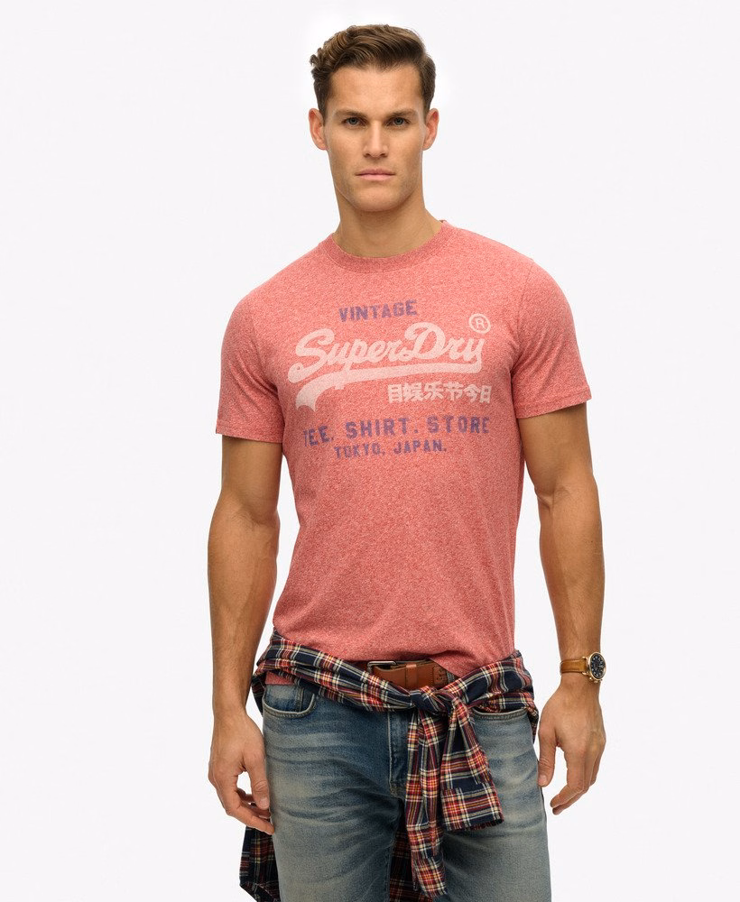 ヴィンテージロゴ入りクラシックリラックスTシャツ