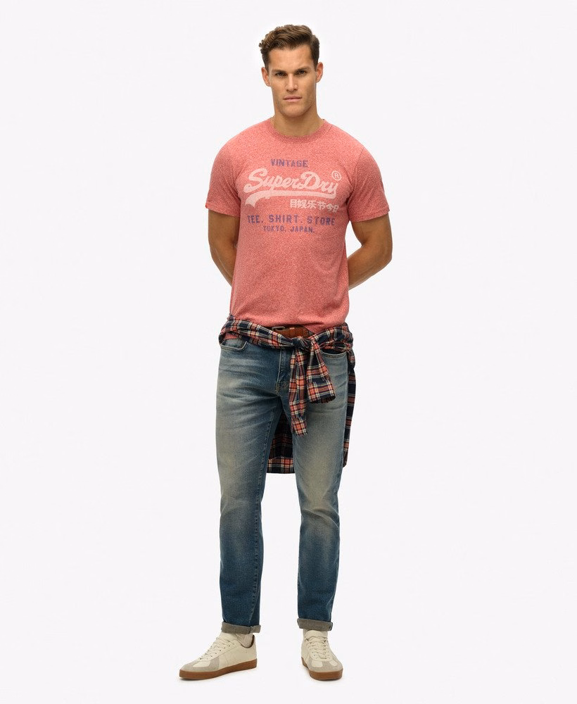 ヴィンテージロゴ入りクラシックリラックスTシャツ