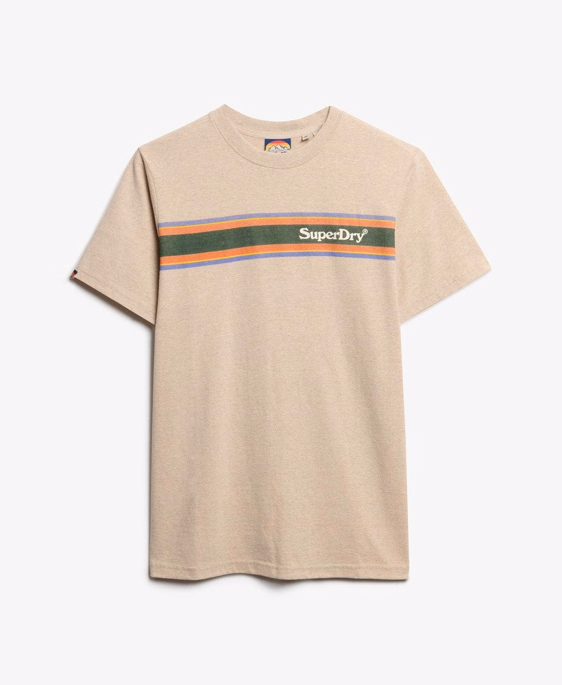 会場ロゴストライプ入りリラックスTシャツ