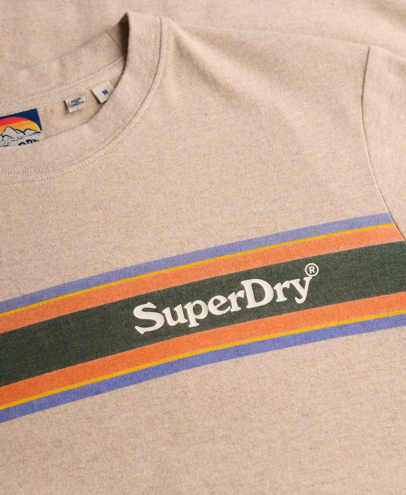 会場ロゴストライプ入りリラックスTシャツ