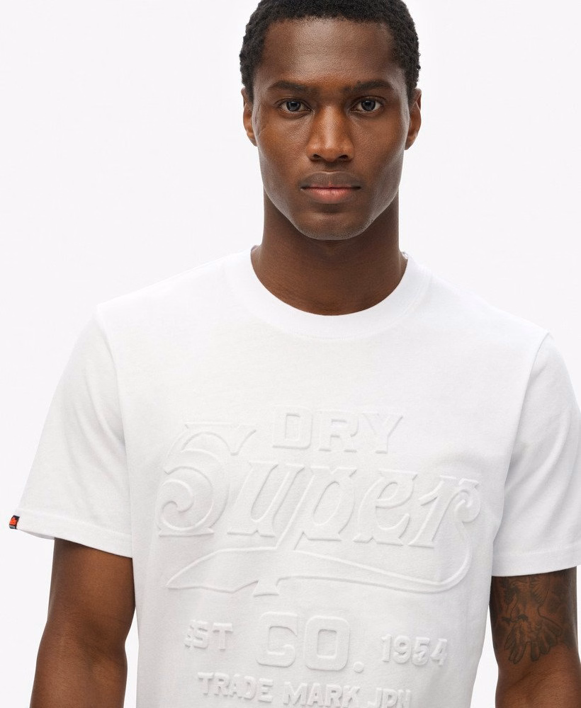 ワークウェア風エンボス加工リラックスTシャツ