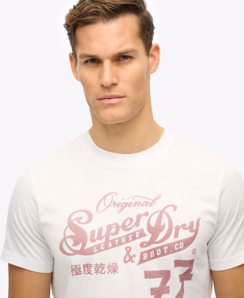 Leather & Boot Co スクリプト Tシャツ