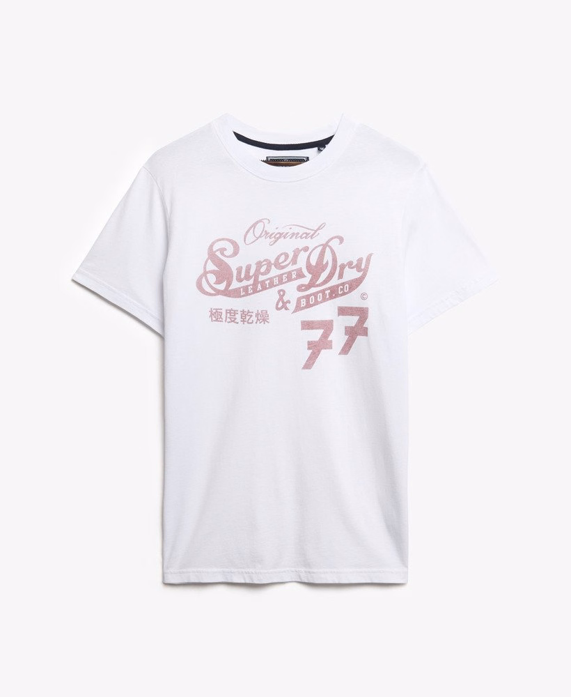 Leather & Boot Co スクリプト Tシャツ