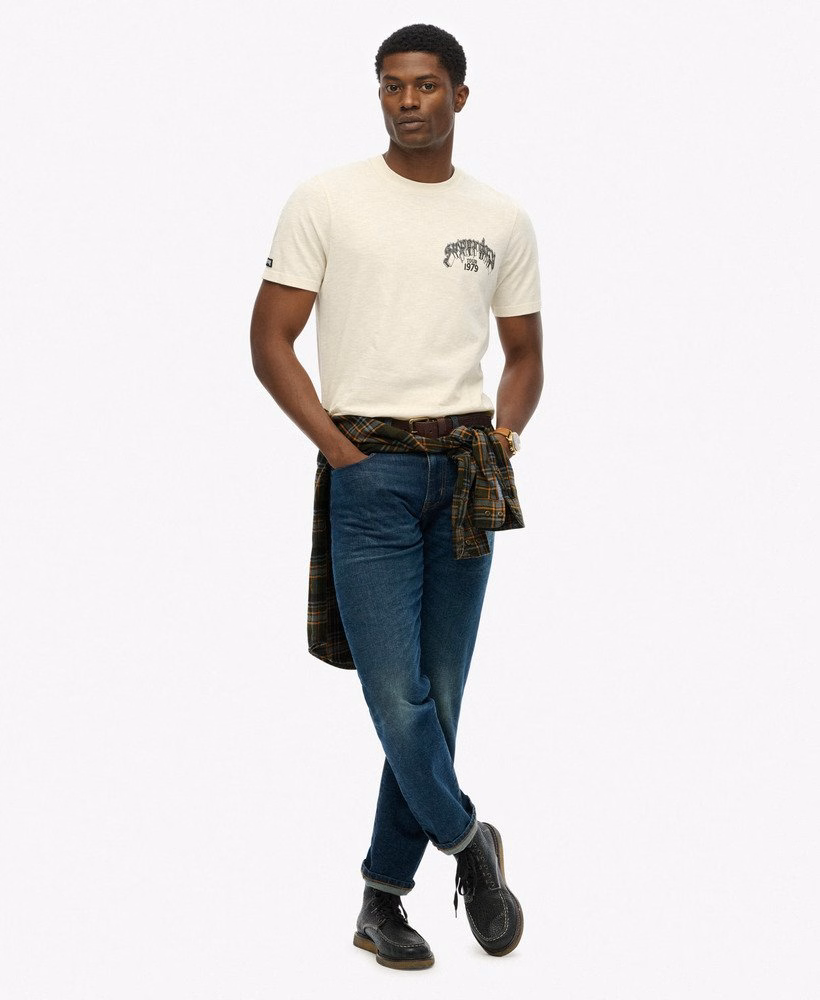 バイカーロック風リラックスTシャツ