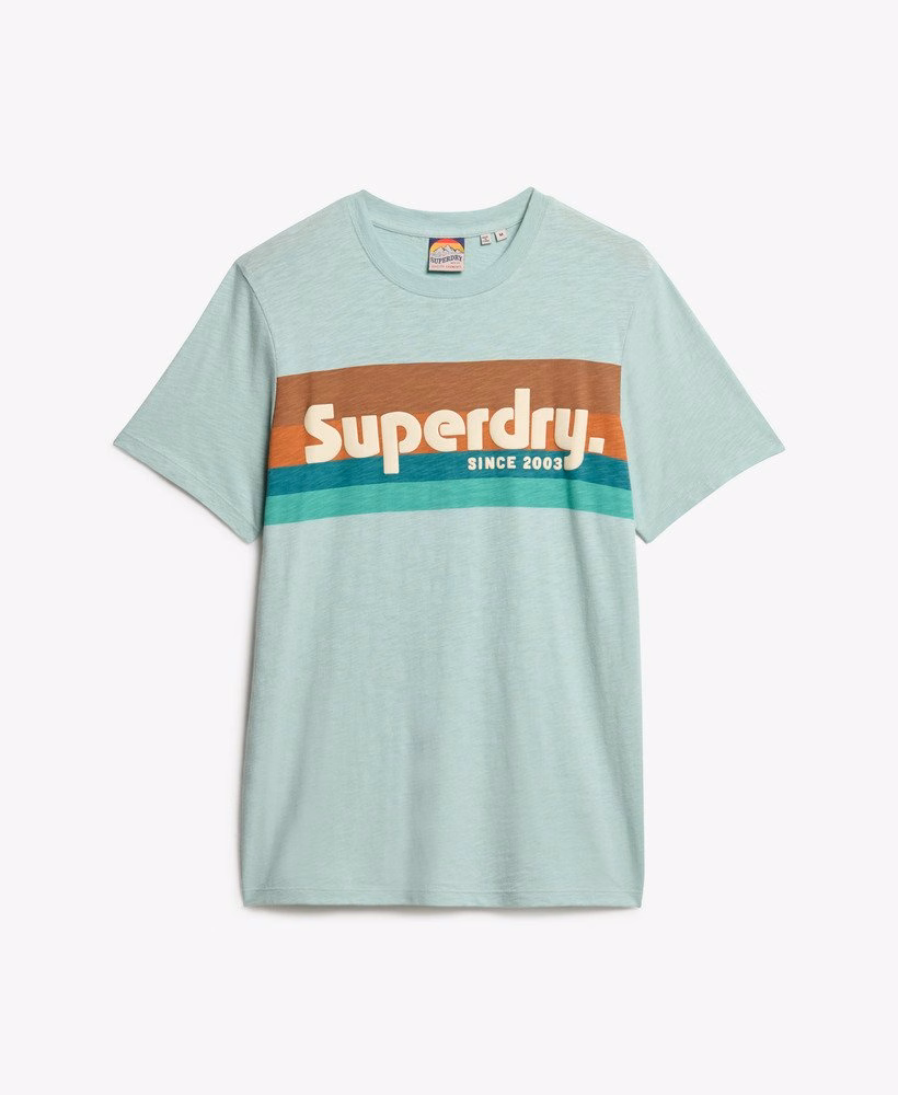 テレインロゴストライプリラックスTシャツ