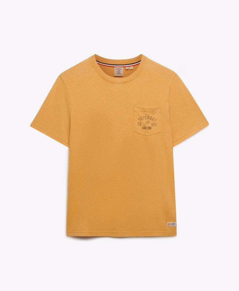 ヴィンテージ風プレッピーリラックスポケットTシャツ