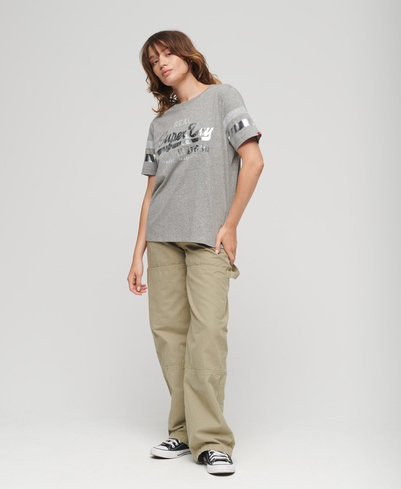 ヴィンテージ ロゴ アスレチック tシャツ(ヴィンテージ グレー フレック マール)