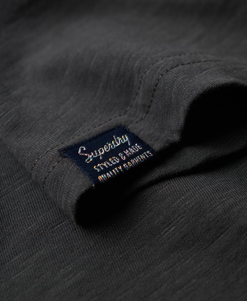 70年代レトロロゴグラフィックtシャツ(ウォッシュドブラック)