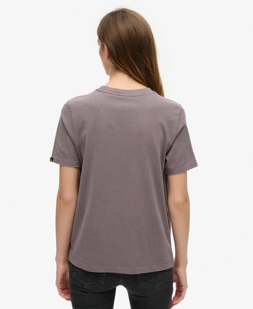 タトゥー スクリプト グラフィック tシャツ(ロックグレー)