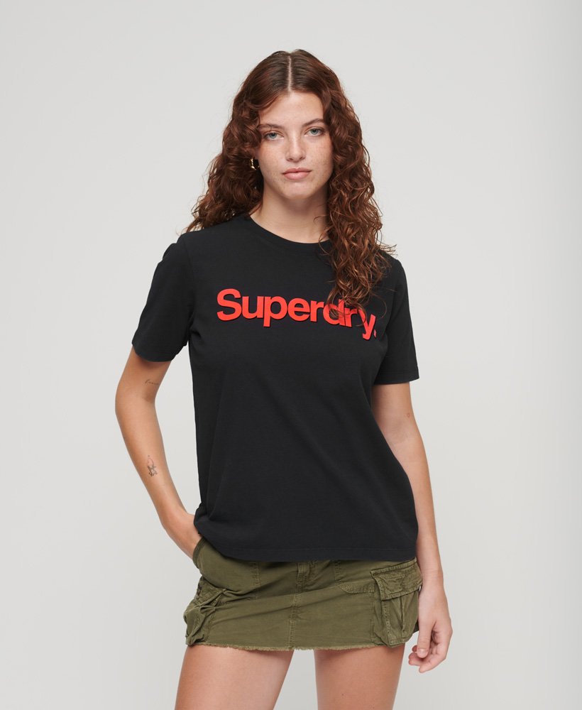 コア ネオン ロゴ tシャツ(ブラック)