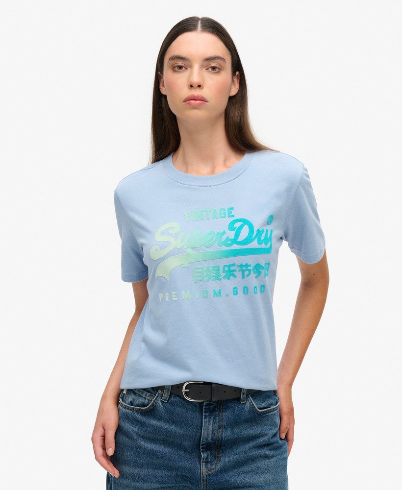 トーナルグラフィックリラックスtシャツ(ロデオドライブブルーヘザー)