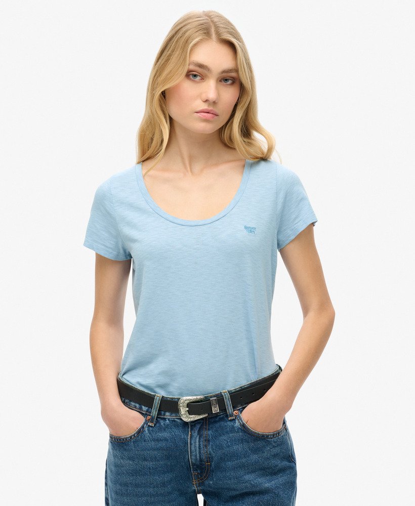 studios スクープネック tシャツ(フォーエバーブルー)