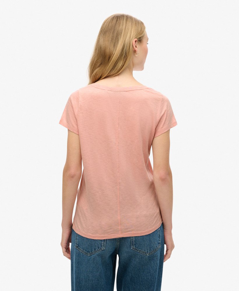 studios スクープネック tシャツ(グレーピンク)