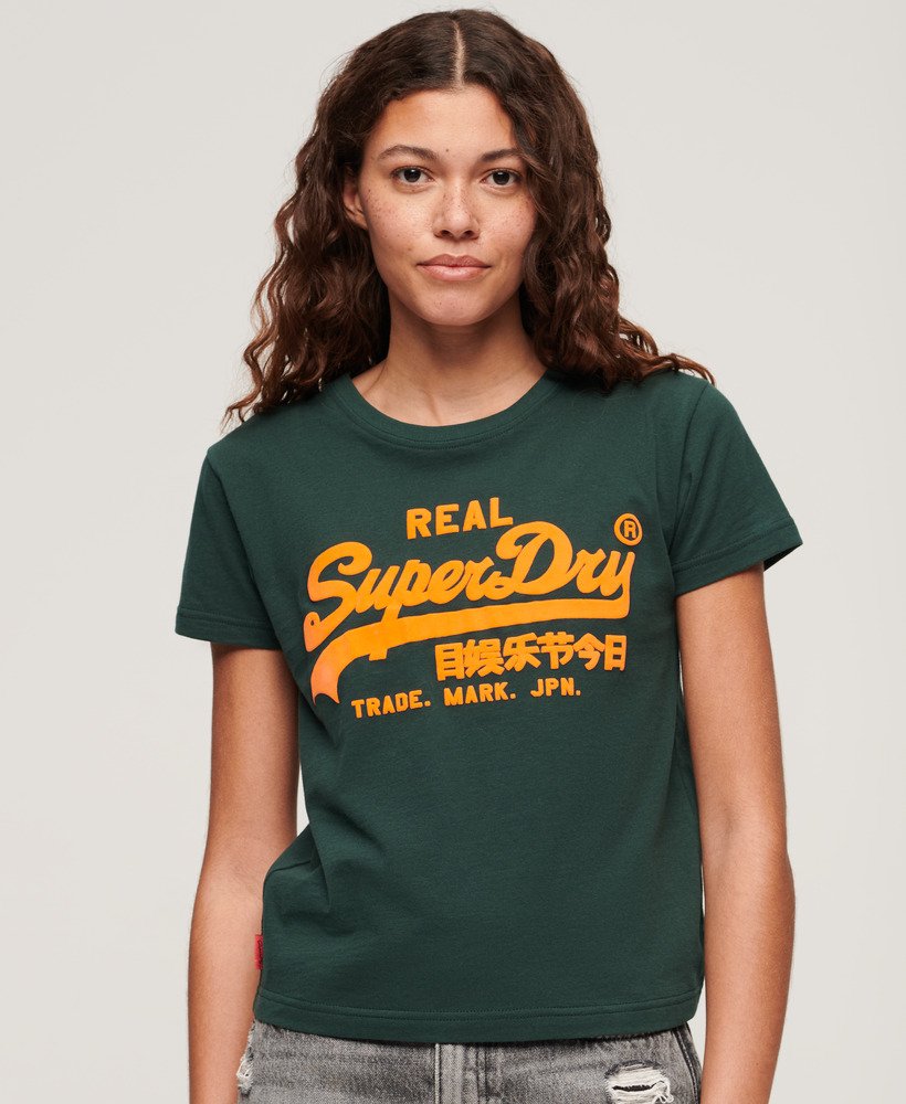 ネオングラフィックフィットtシャツ(エナメルグリーン)