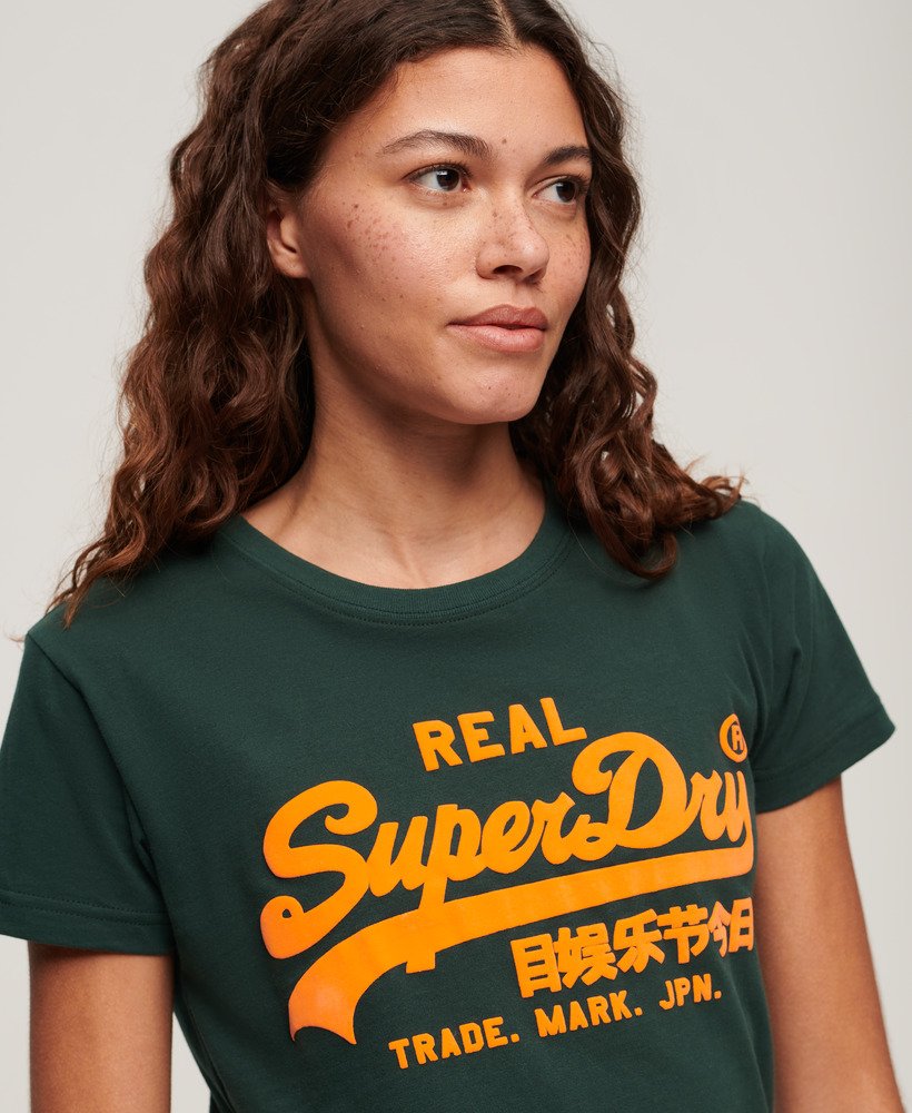 ネオングラフィックフィットtシャツ(エナメルグリーン)
