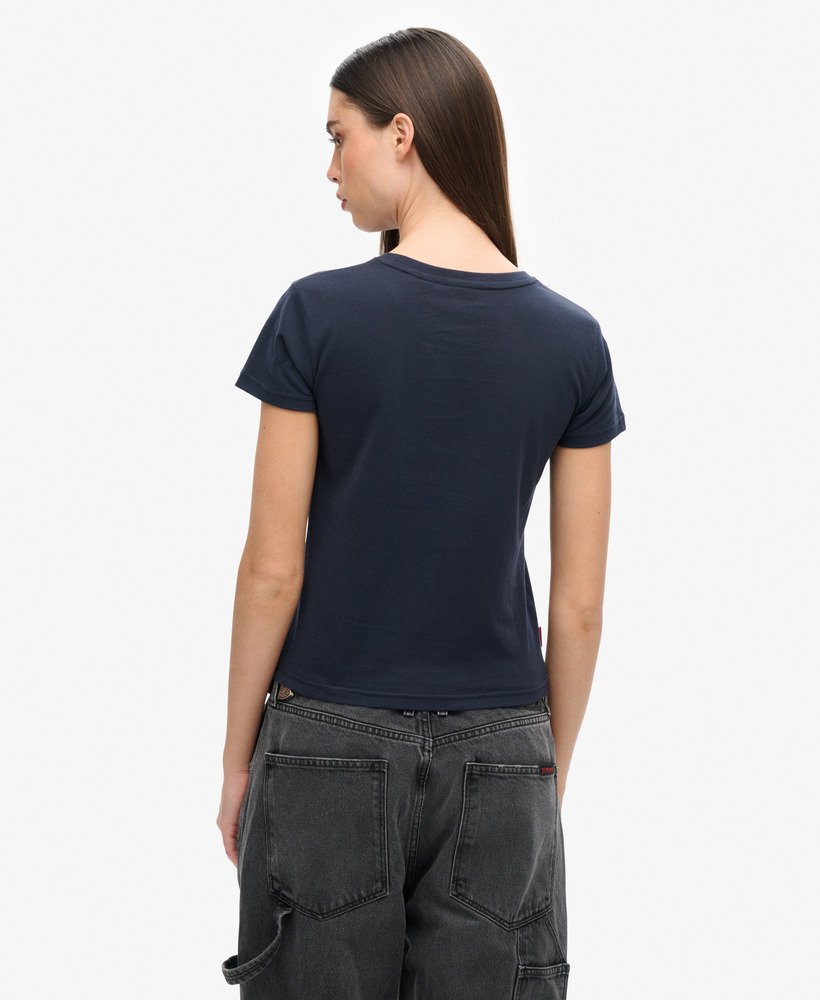 ネオングラフィックフィットtシャツ(エクリプスネイビー)