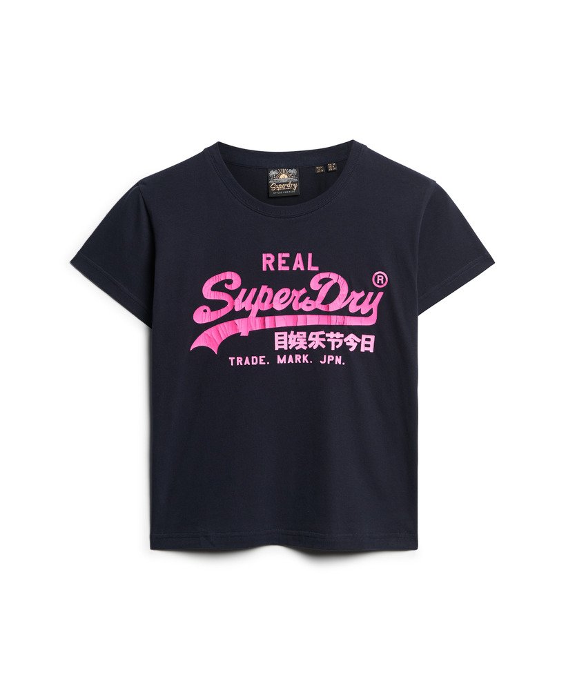 ネオングラフィックフィットtシャツ(エクリプスネイビー)