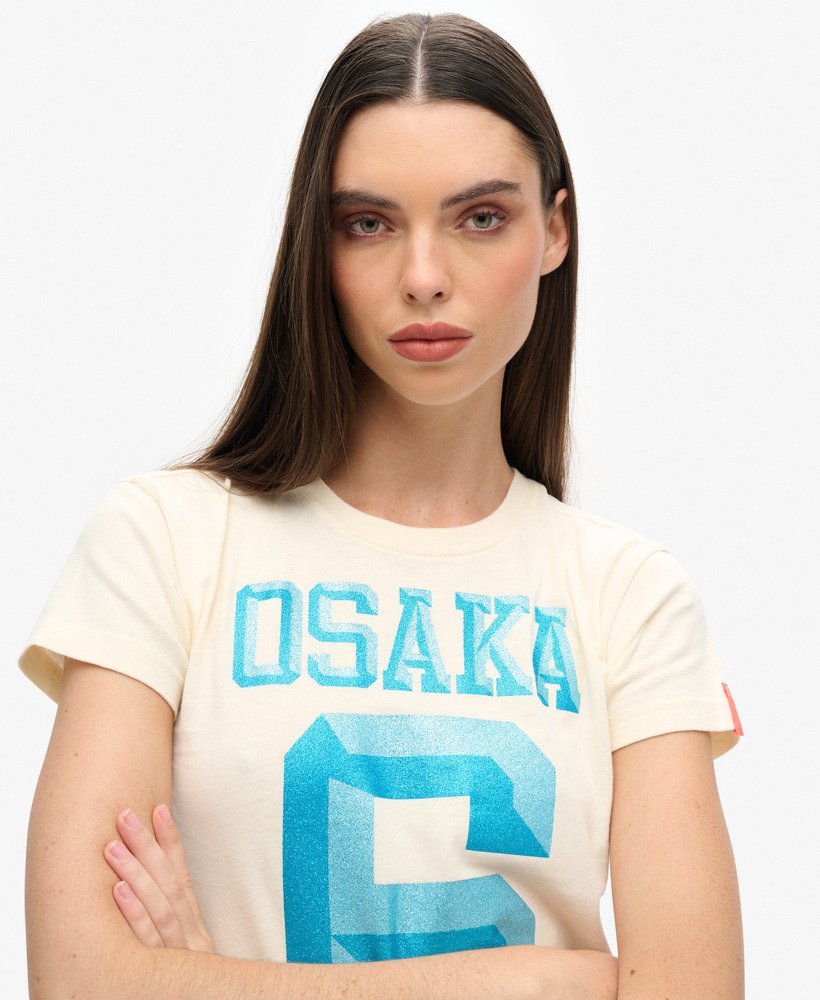 大阪6 装飾90年代tシャツ(ライスホワイト)