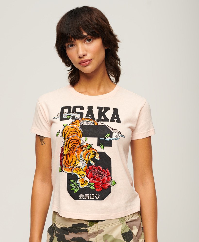 大阪6 ナラティブ 90年代 tシャツ(ピンククレイ)