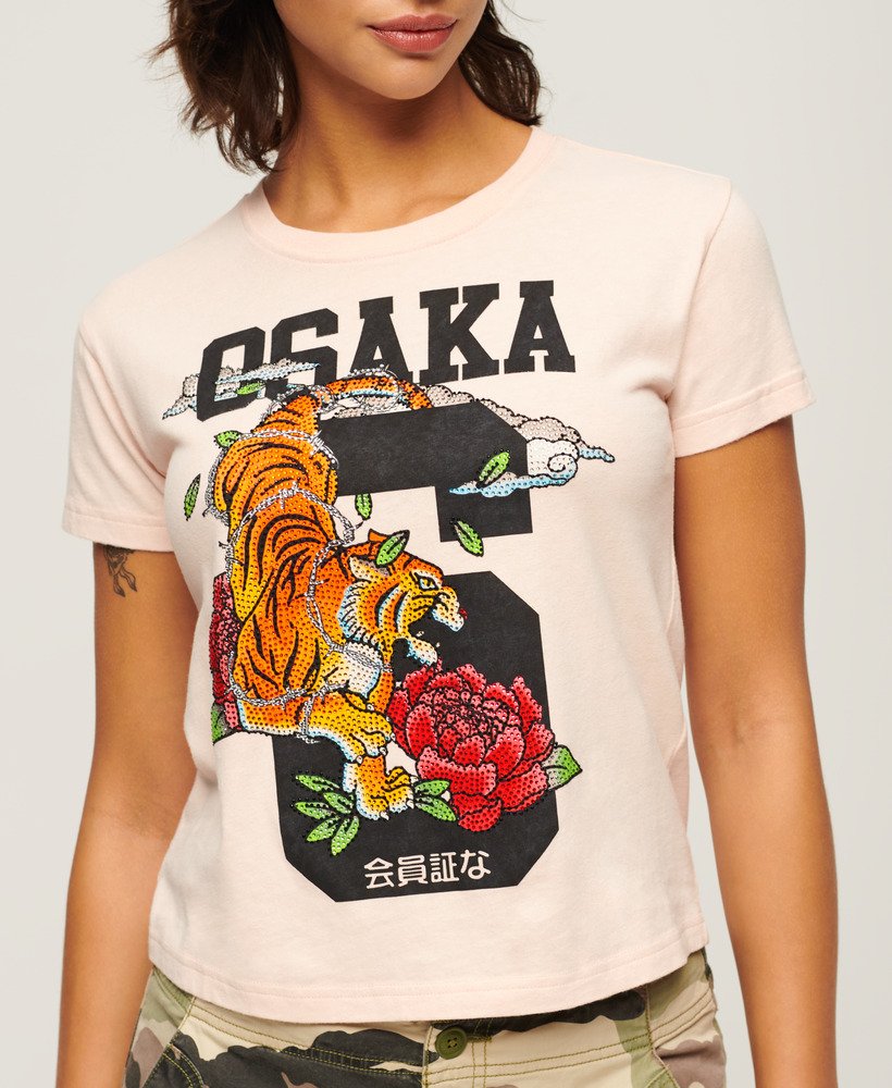 大阪6 ナラティブ 90年代 tシャツ(ピンククレイ)