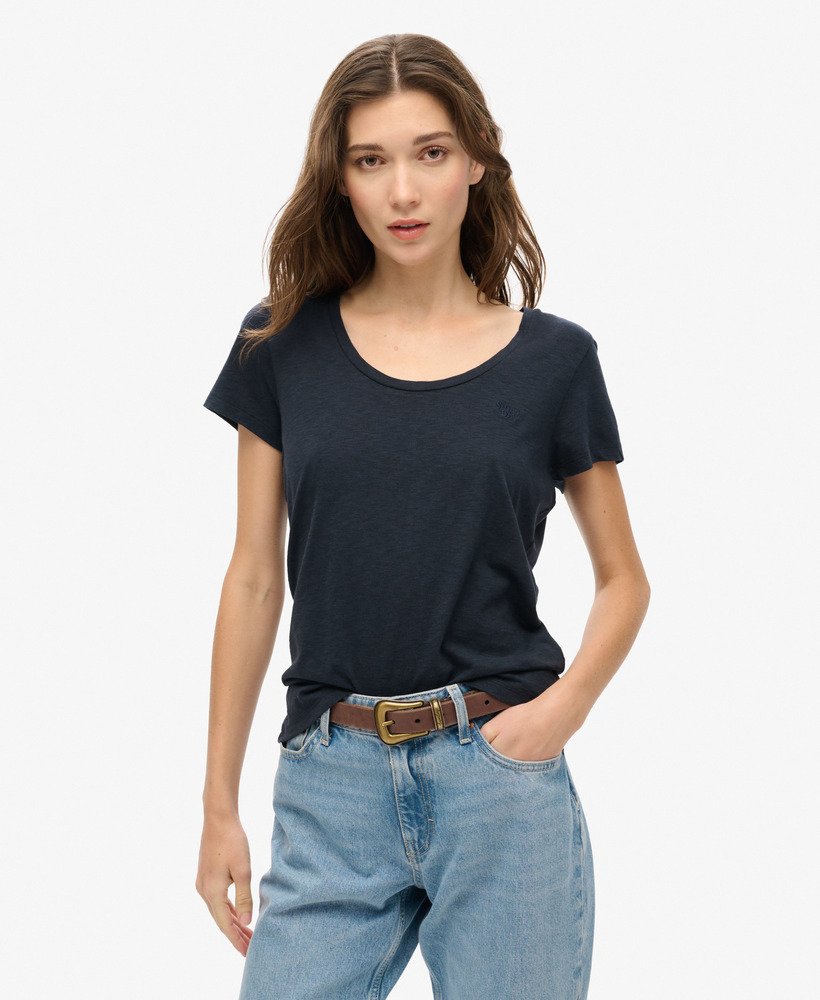 studios スクープネック tシャツ(エクリプス ネイビー)