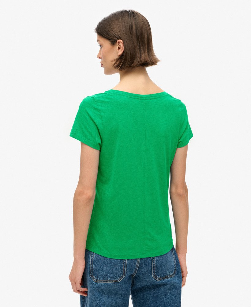 studios スクープネック tシャツ(ドロップキックグリーン)