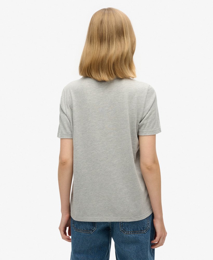 ヴィンテージロゴ ポップエントリーtシャツ(グレーマーブル)