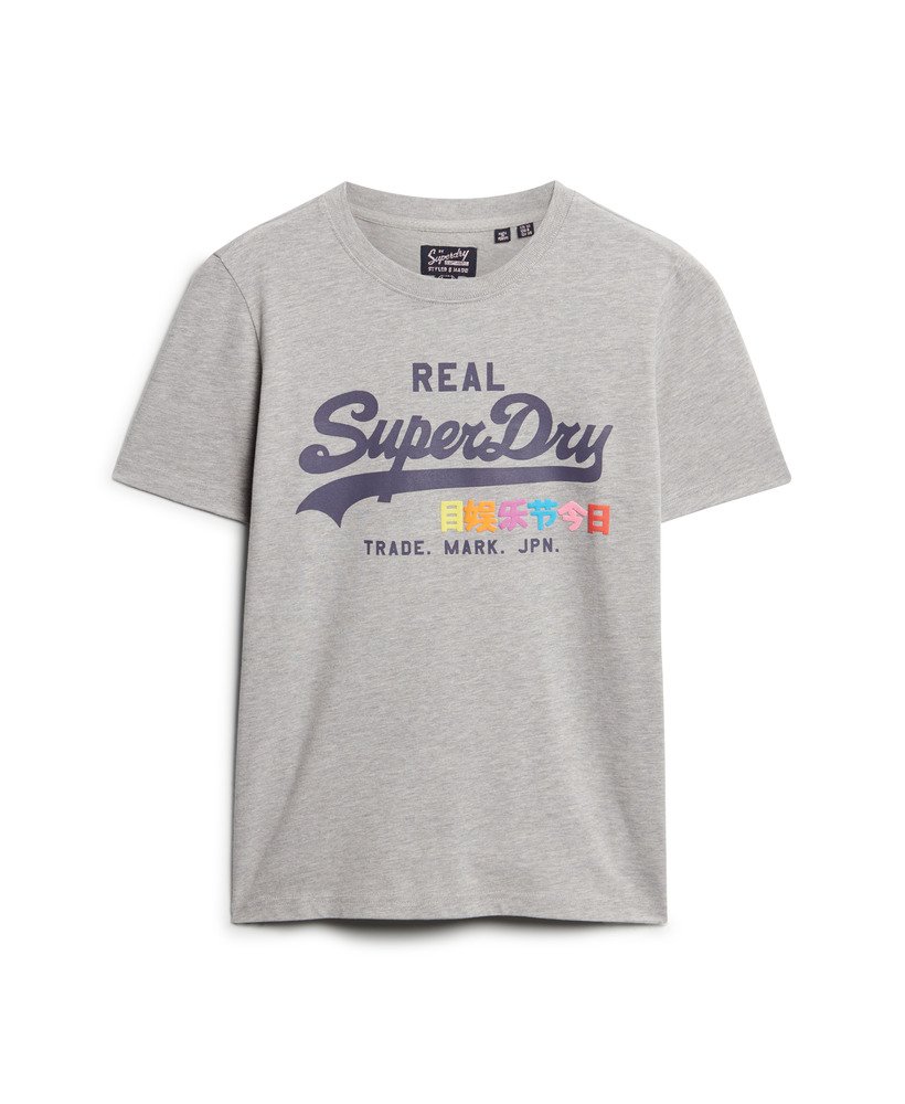 ヴィンテージロゴ ポップエントリーtシャツ(グレーマーブル)
