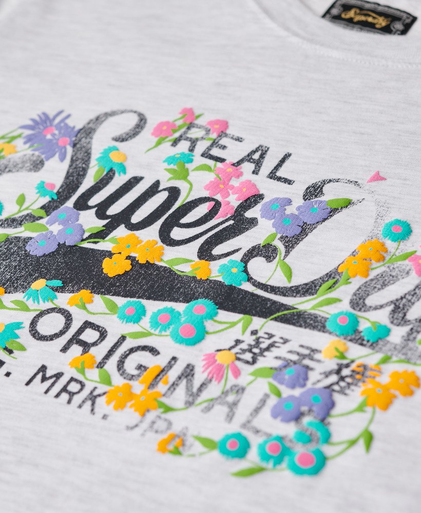 リアルオリジナルス フローラルtシャツ(アイスマール)