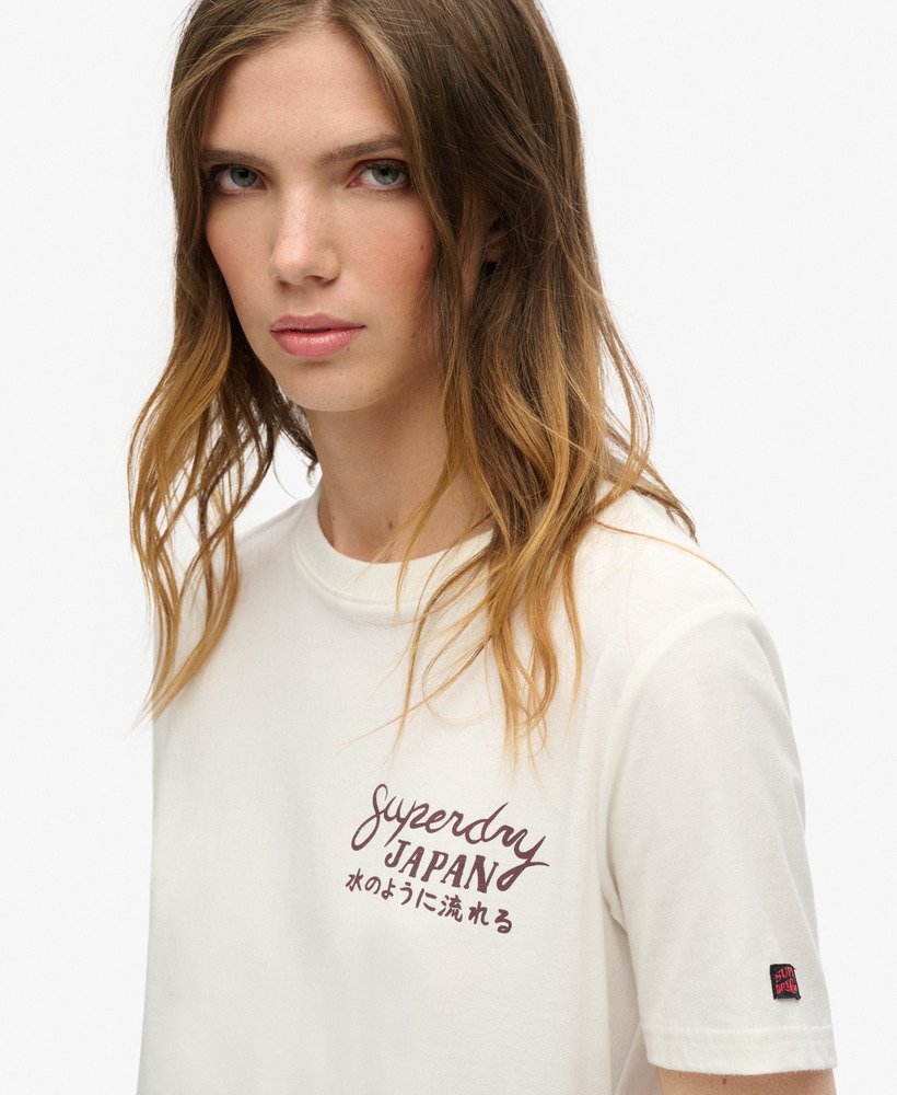 東京ラインストーン リラックスtシャツ(オフホワイト)