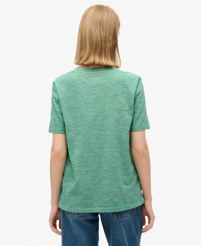エッセンシャル ロゴ オーバーダイ tシャツ(マリングリーン)
