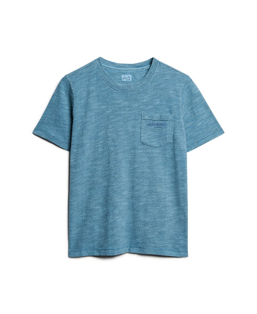 エッセンシャル ロゴ オーバーダイ tシャツ(ムーンライトブルー)