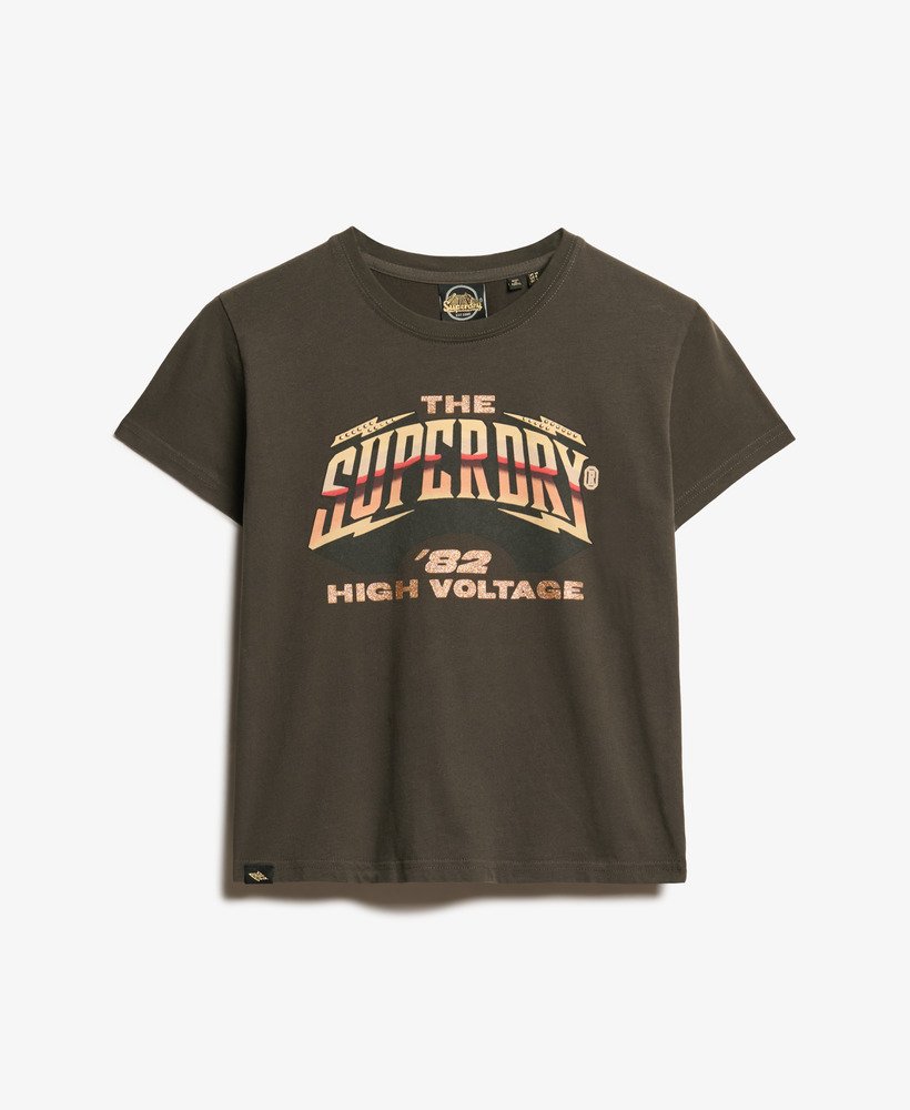 70年代ロックバンドキャップスリーブtシャツ(ヴィンテージブラック)