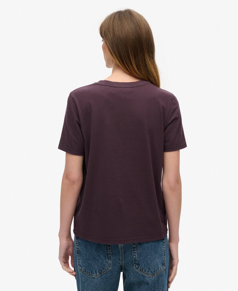 ニューヨークヴィンテージロゴリラックスtシャツ(ウィンターベリーパープル)