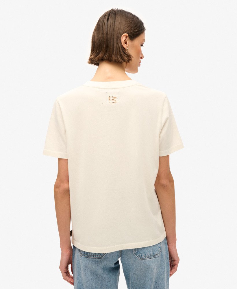 タトゥースクリプト リラックスtシャツ(ウィンターホワイト)