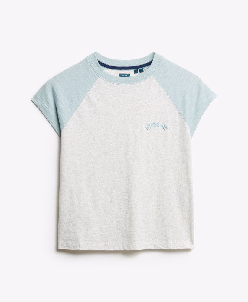 オーガニックコットン エッセンシャルロゴ ラグランTシャツ