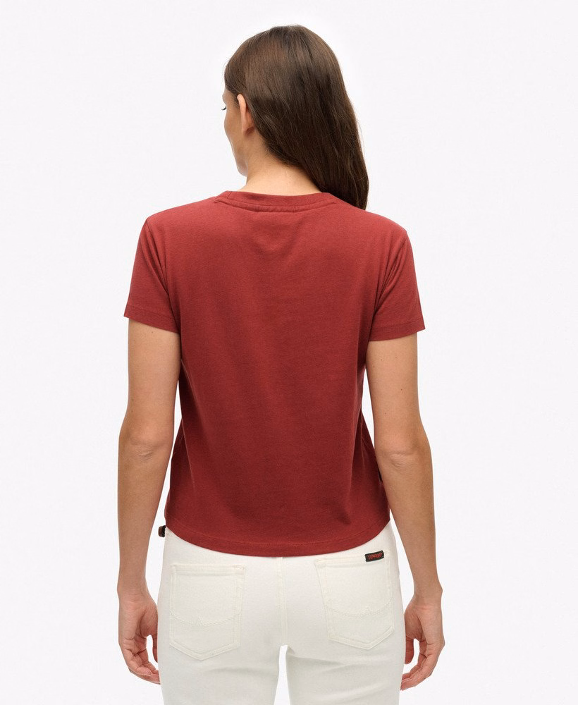 エッセンシャルロゴ入りフィットTシャツ