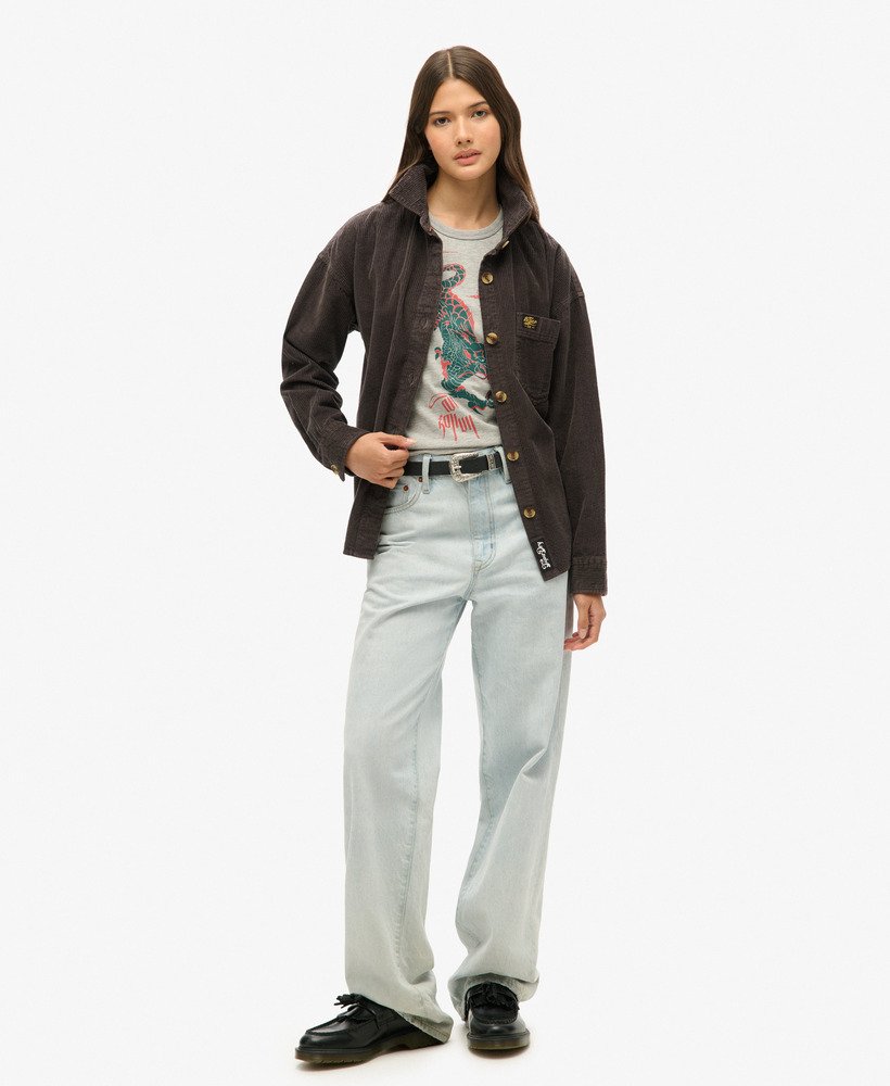 superdry x komodo kailash dragon スリムベストトップ(グレーマール)