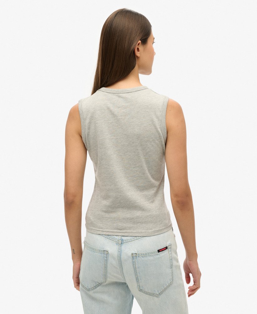 superdry x komodo kailash dragon スリムベストトップ(グレーマール)