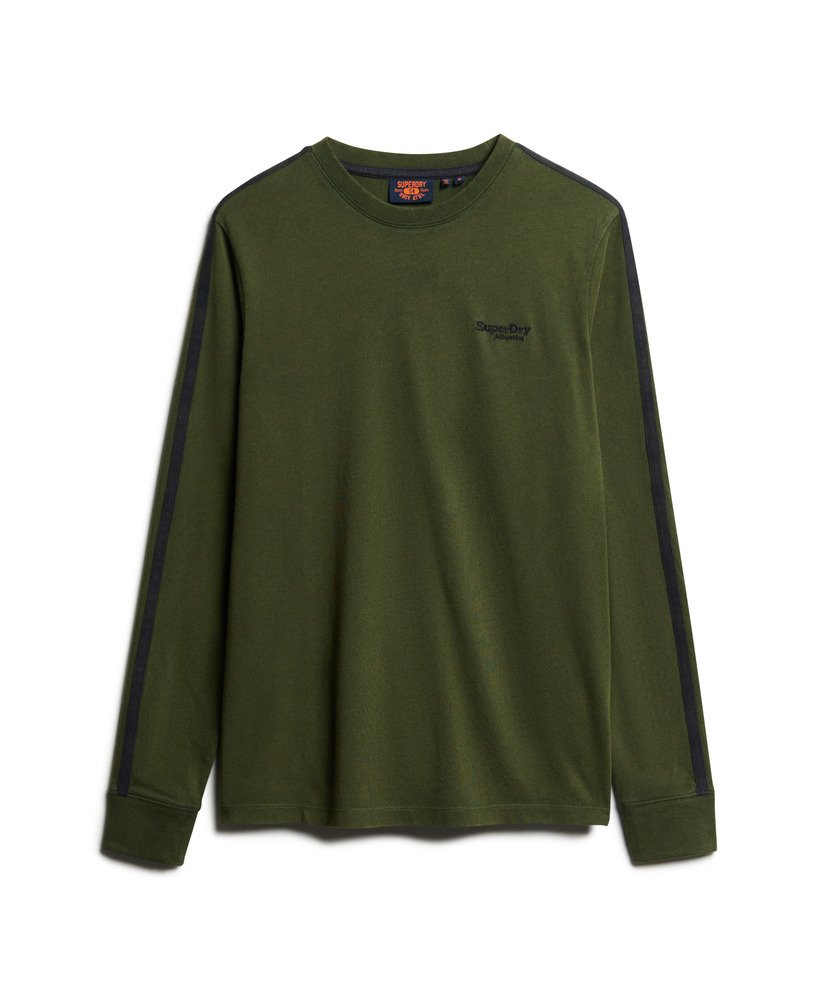 エッセンシャル ロゴ レトロ ロングスリーブ トップス ダッフルバッグ グリーン